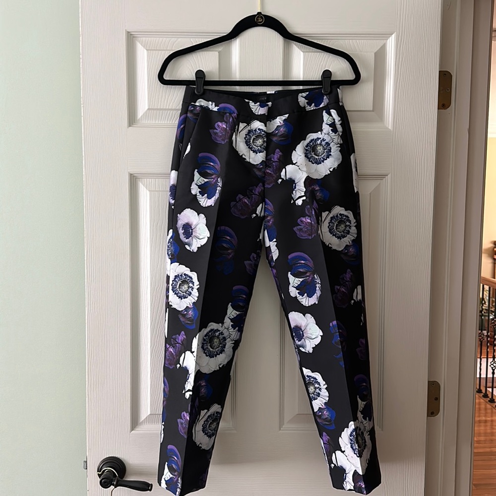 NWOT - J. Crew Cropped printed dress pants